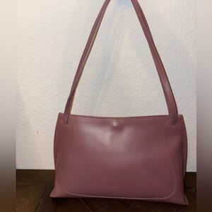 Furla Dusty Rose Leather Shoulder Bag